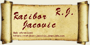 Ratibor Jačović vizit kartica
